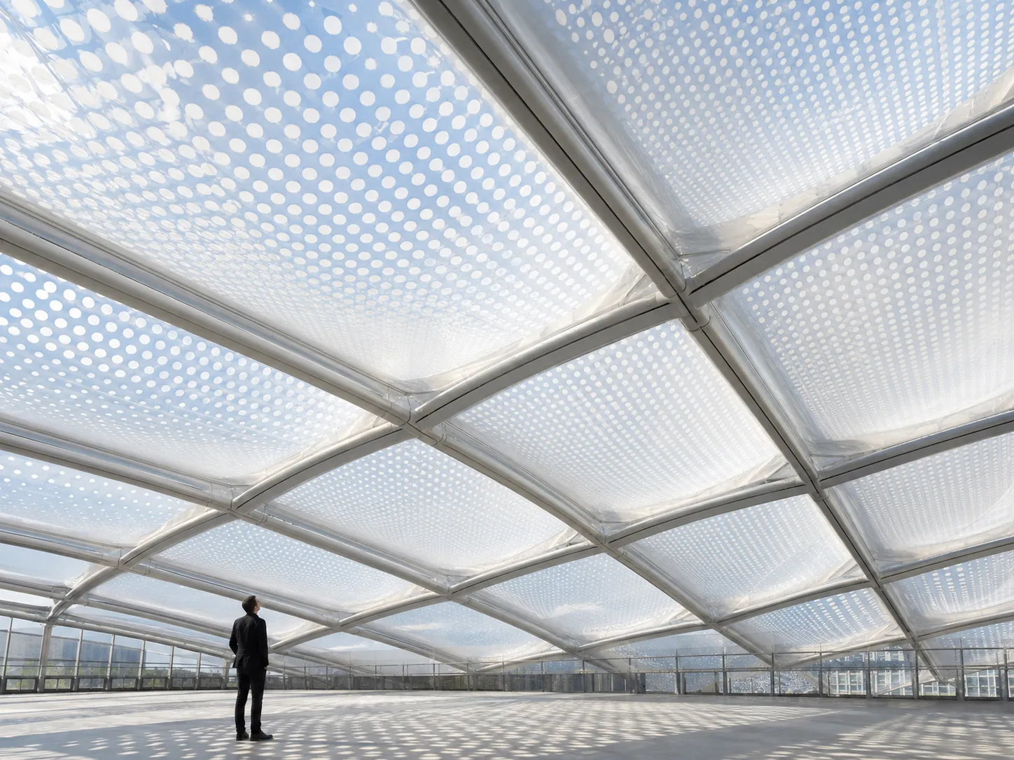 Frit ETFE: Hoa văn frit là gì và tác động đến hiệu suất mái? Frit ETFE: Hoa văn frit là gì và tác động đến hiệu suất mái?