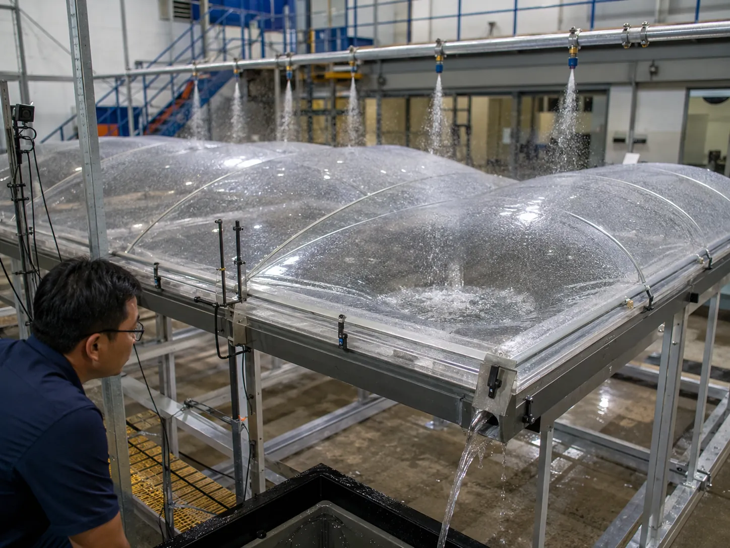 Tải trọng mưa mái ETFE: Kiểm soát đọng nước và biến dạng cục bộ Tải trọng mưa mái ETFE: Kiểm soát đọng nước và biến dạng cục bộ
