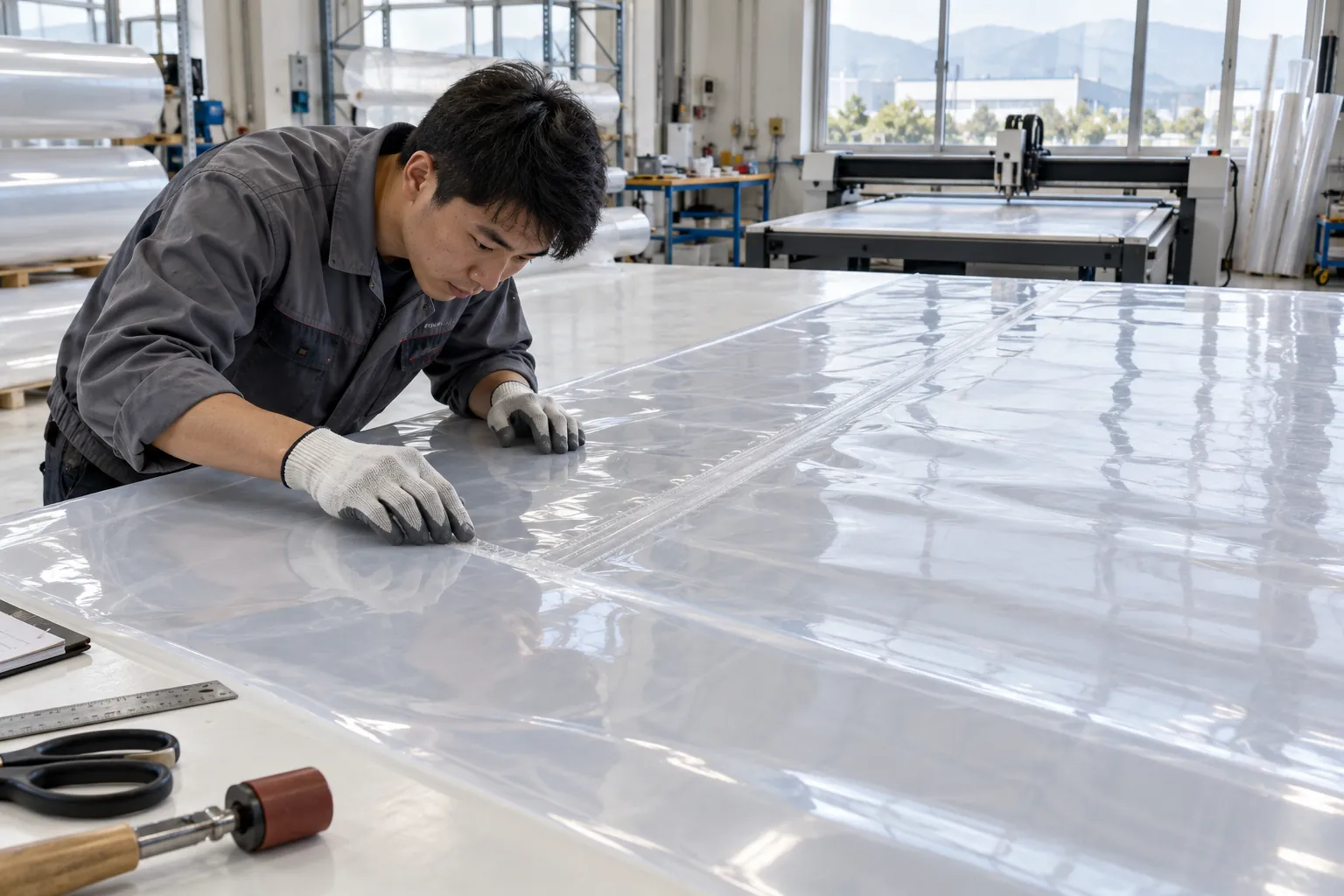 Gia công màng ETFE: Từ nesting, cắt mẫu đến hàn và kiểm tra Gia công màng ETFE: Từ nesting, cắt mẫu đến hàn và kiểm tra
